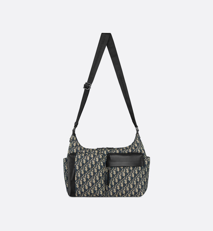 Sac Hobo Rider Soft Medium Dior - Noir Beige