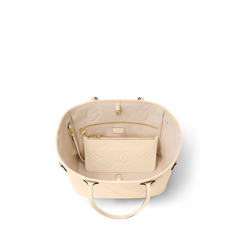 Sac Neverfull MM- LV - Blanc cassé