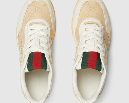 BASKETS GUCCI RE-WEB POUR HOMME - SAUMON
