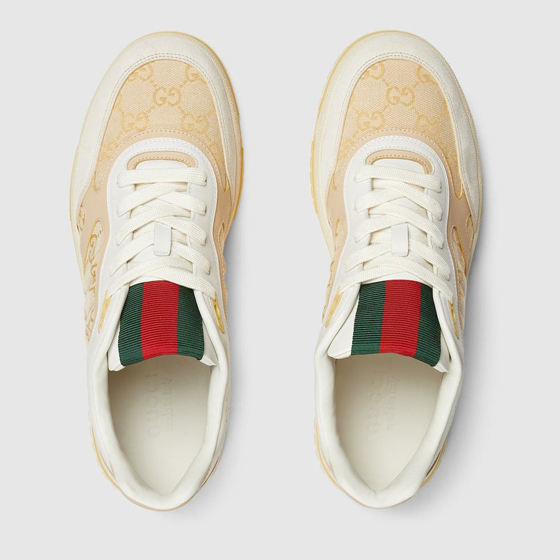BASKETS GUCCI RE-WEB POUR HOMME - SAUMON