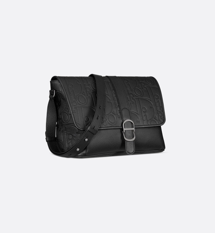 Sac Messenger à rabat Dior Daily Large - Noir
