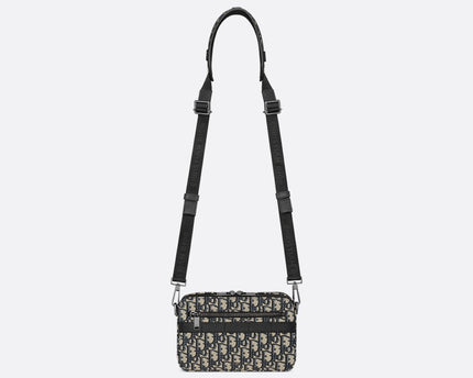 Sac bandoulière Safari Dior - Noir Beige