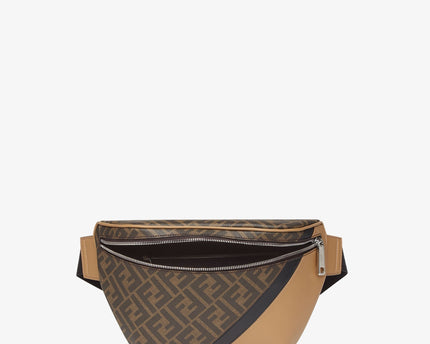 Sac banane Fendi Diagonal - Marron