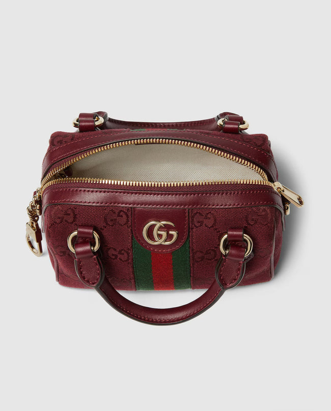 Sac Boston GG Ophidia mini format - Rouge