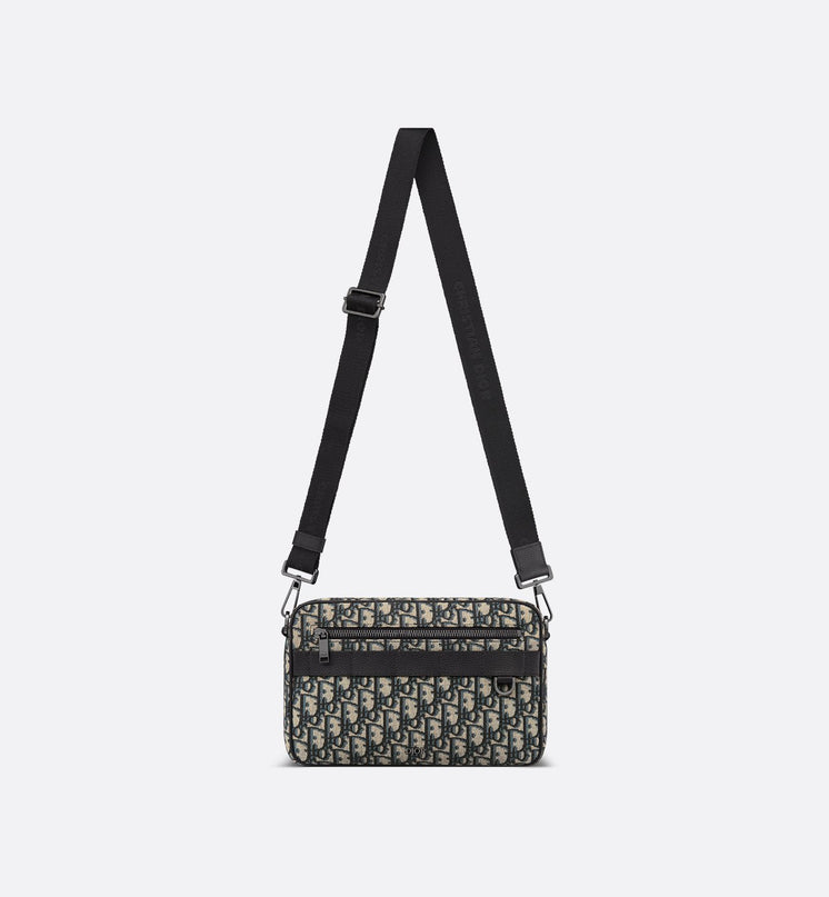Sac bandoulière Maxi Safari Dior - Noir Beige