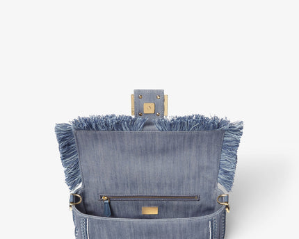Sac Fendi Baguette - Bleu jeans