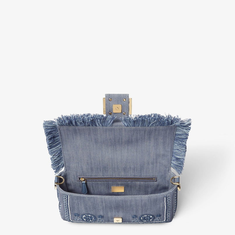Sac Fendi Baguette - Bleu jeans