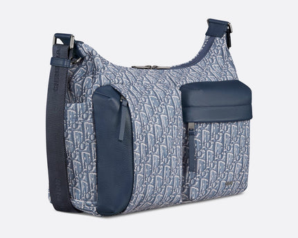 Sac Hobo Rider Soft Medium Dior - Bleu