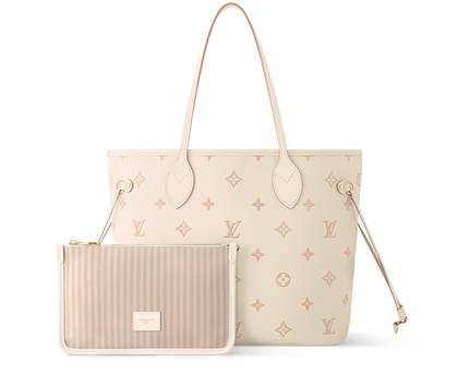 Sac Neverfull MM - LV - Beige/Rose