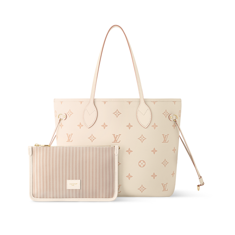 Sac Neverfull MM - LV - Beige/Rose
