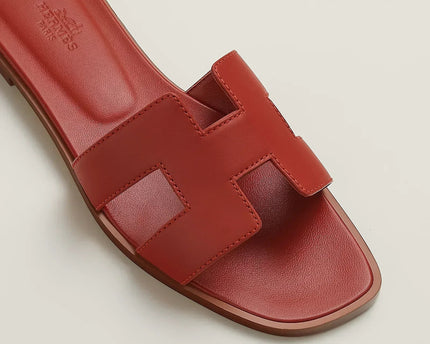 Sandales Oran - Orange brûlé - Hermes