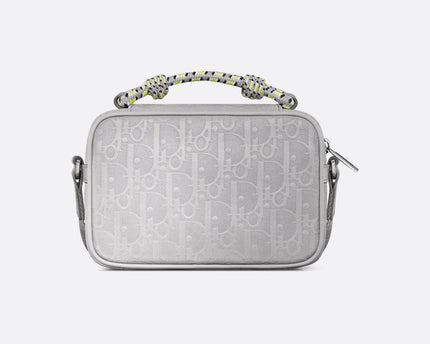 Mini sac zippé DIOR AND LEWIS HAMILTON - Gris