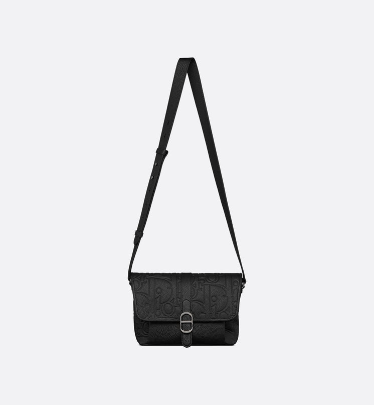 Sac Messenger à rabat Dior Daily Medium - Noir