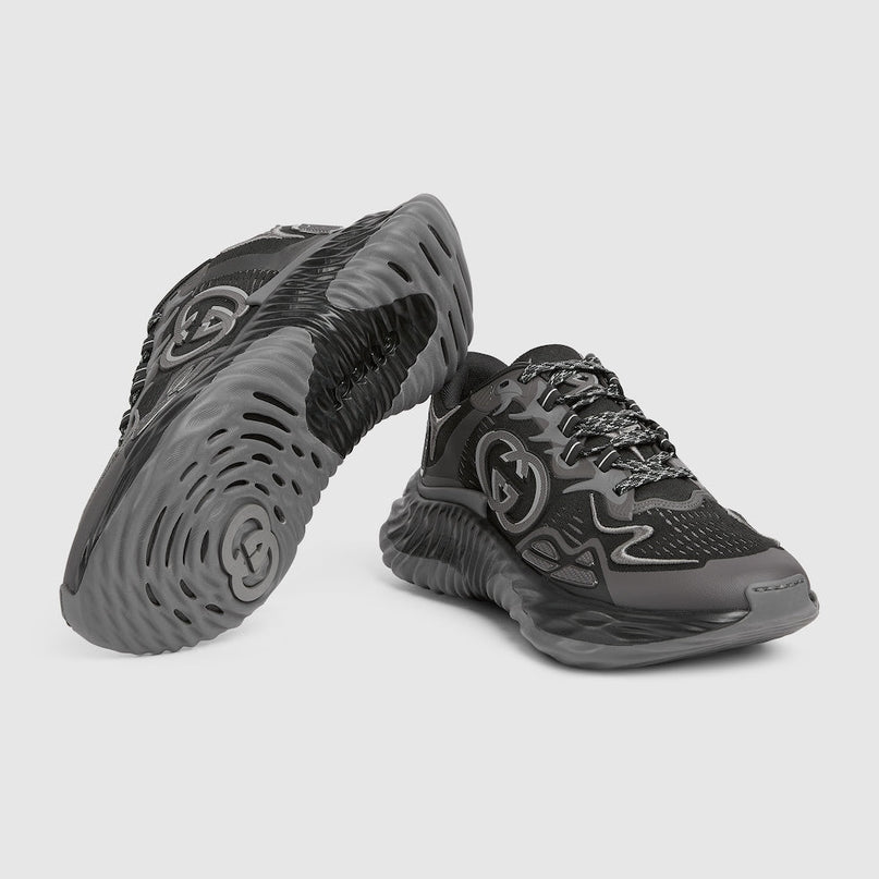 BASKETS GUCCI RIPPLE POUR HOMME  - NOIR