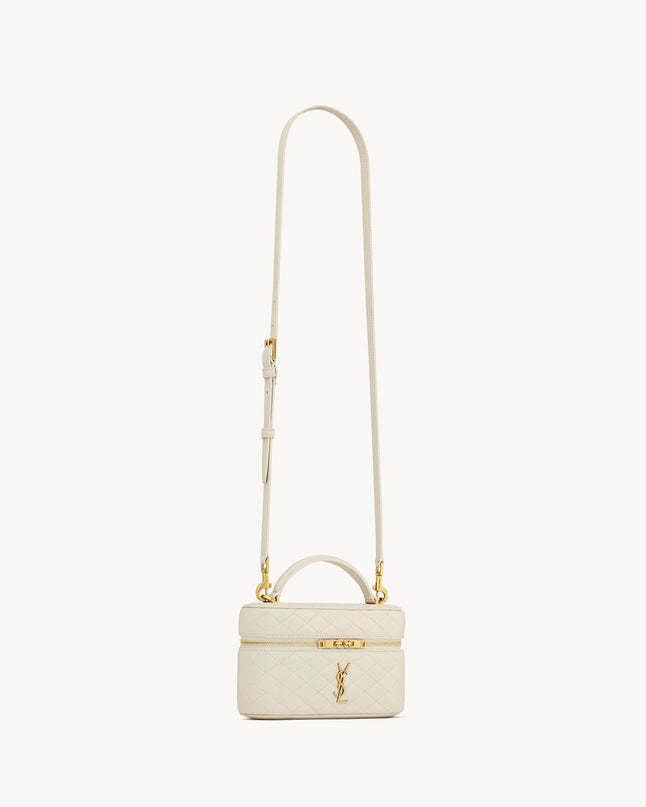 GABY VANITY BAG EN CUIR D’AGNEAU  - YSL - BLANC