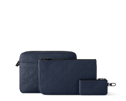 Sac Trio Messenger - LV - Bleu nuit