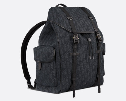 Sac à dos à rabat Dior Hit The Road- Noir