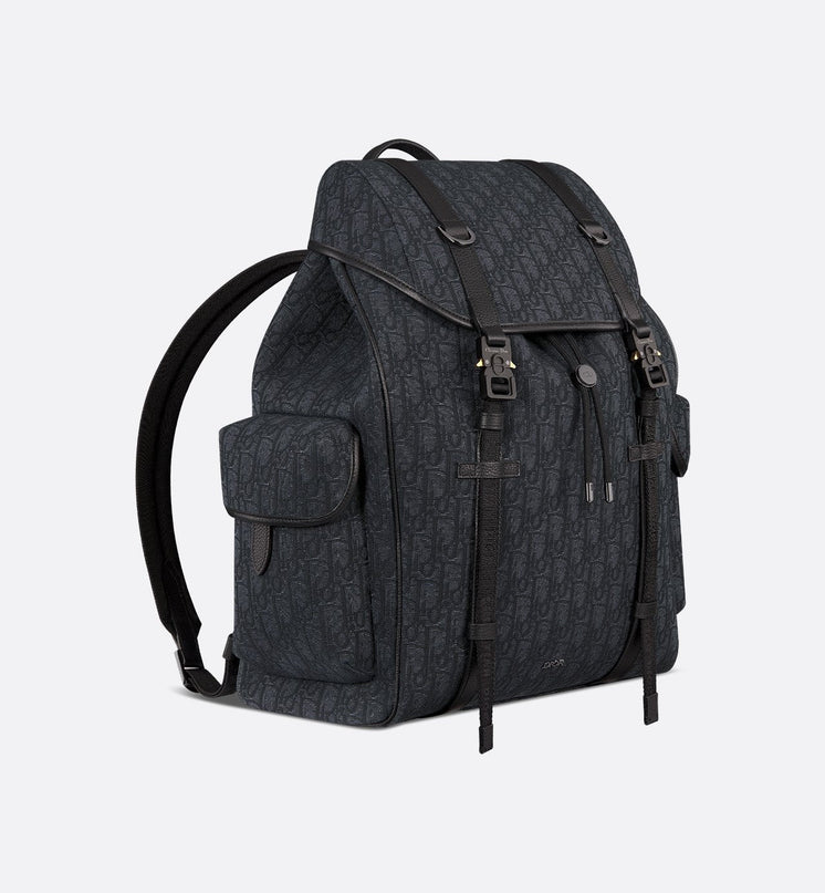 Sac à dos à rabat Dior Hit The Road- Noir