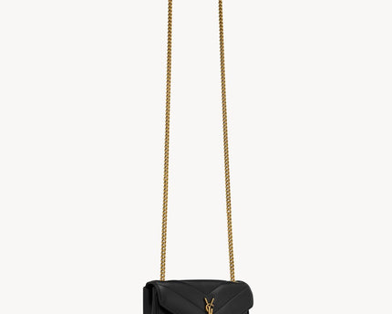 LOULOU MINI EN CUIR D'AGNEAU  - YSL - Noir