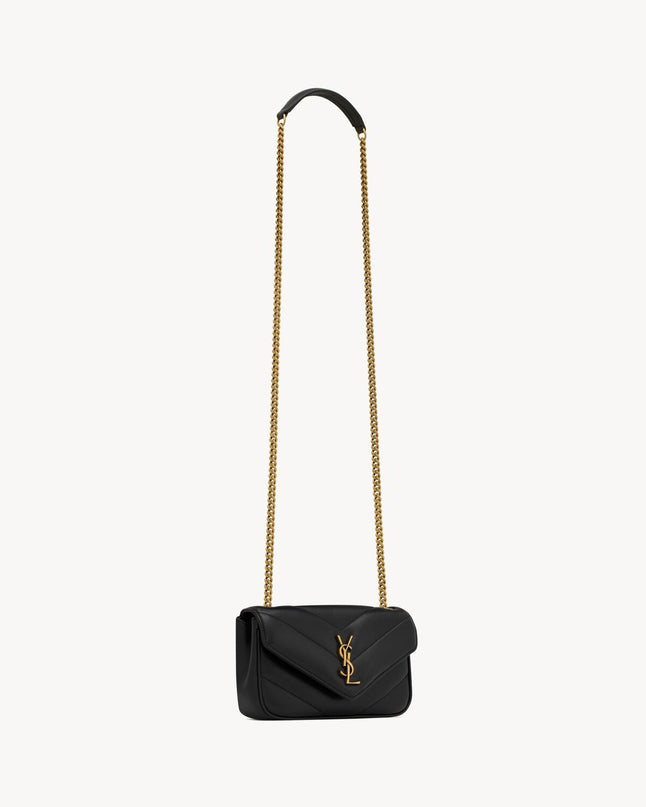 LOULOU MINI EN CUIR D'AGNEAU  - YSL - Noir