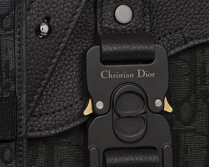 Mini sac Messenger à rabat Saddle Noir