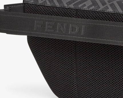 Sacoche banane Fendi Diagonal - Noir