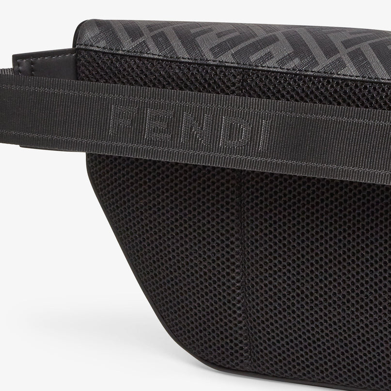 Sacoche banane Fendi Diagonal - Noir