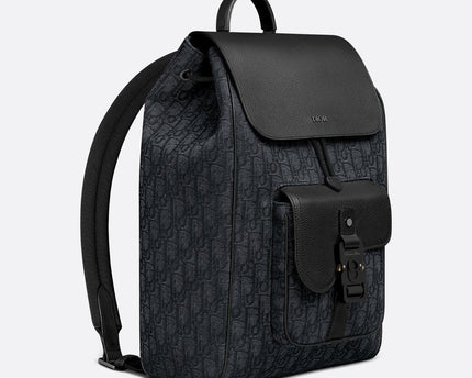 Sac à dos à rabat Saddle - Dior - Noir