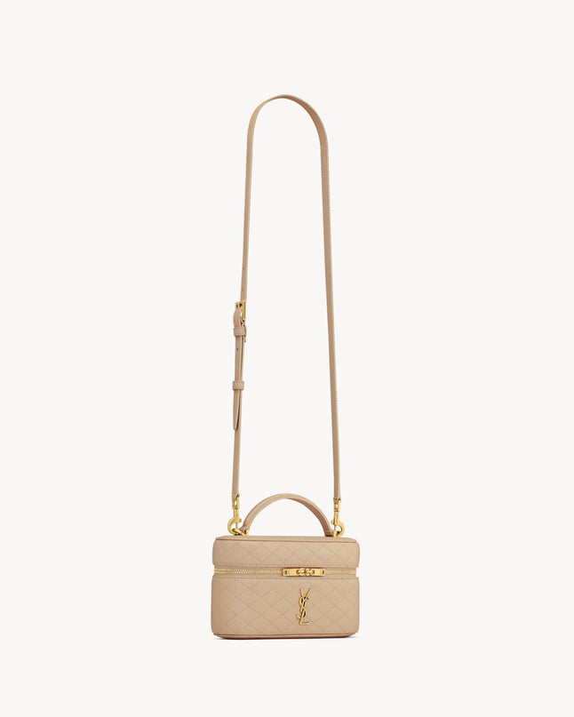 GABY VANITY EN CUIR D’AGNEAU  - YSL - BEIGE