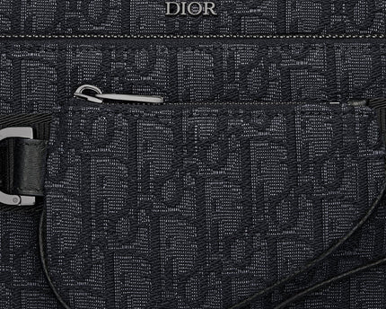 Triple Pouch Saddle Dior - Noir