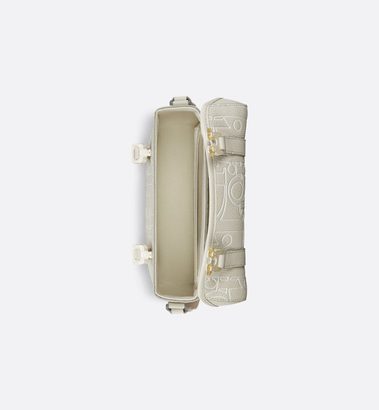 Sac Messenger à rabat Dior Hit The Road - Blanc