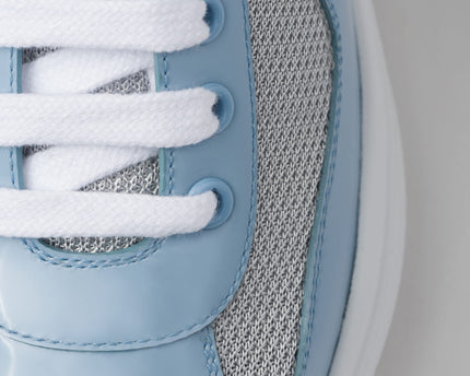 Baskets Prada America’s Cup en tissu Bike bleu ciel