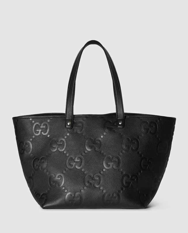 Cabas en toile GG moyen format - Noir