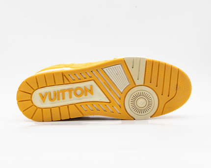 Sneaker LV Trainer Yellow Monogram Denim White