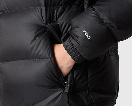 Black Retro Nuptse 700 Pour Femme