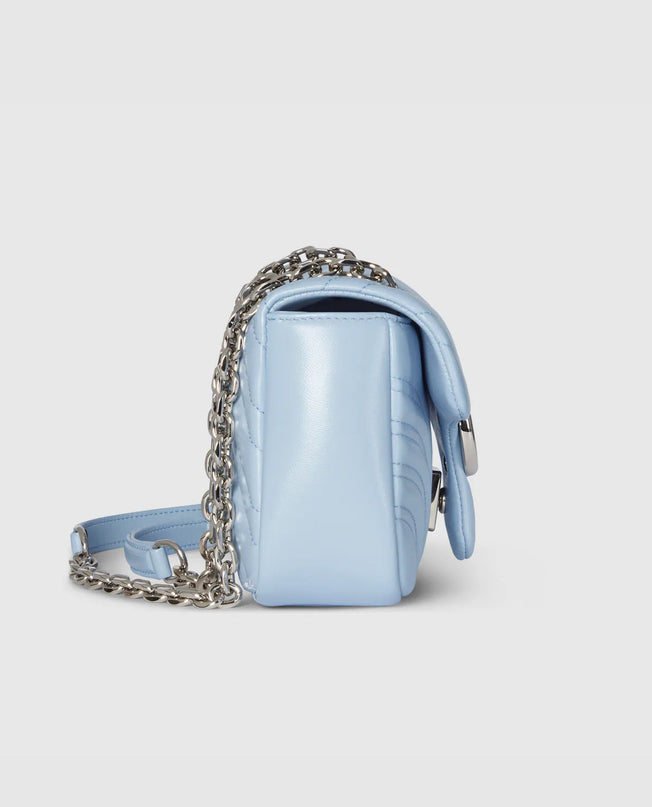 Sac à épaule GG Marmont petit format - Bleu ciel