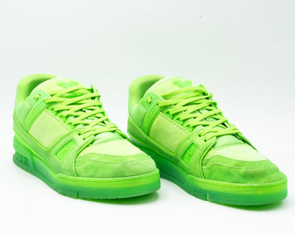 Sneaker LV Trainer Fluroescent Green