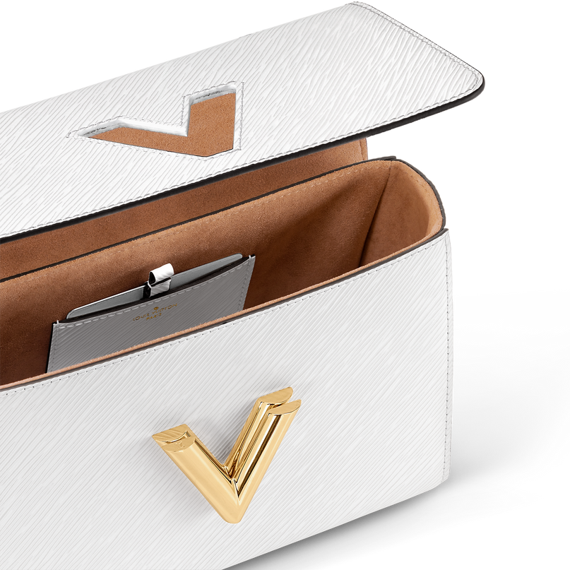 Sac Twist MM - LV - Blanc