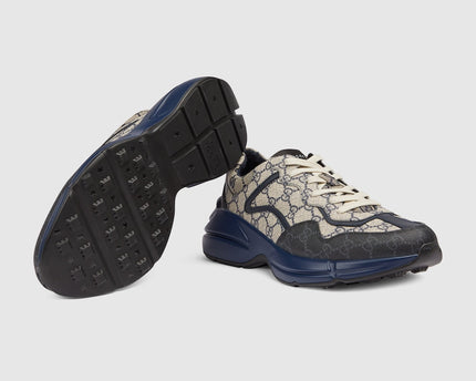 BASKETS GUCCI RHYTON - BLEU