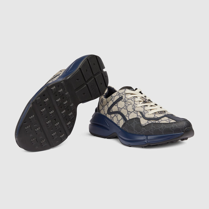 BASKETS GUCCI RHYTON - BLEU