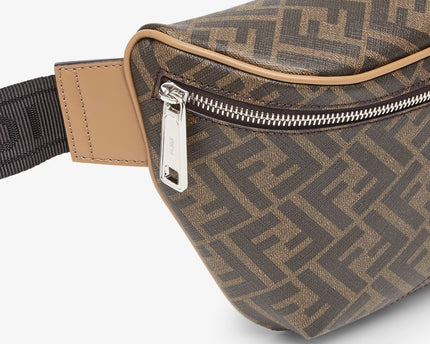 Sac banane Fendi Diagonal - Marron