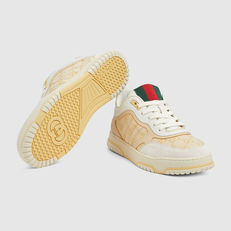 BASKETS GUCCI RE-WEB POUR HOMME - SAUMON