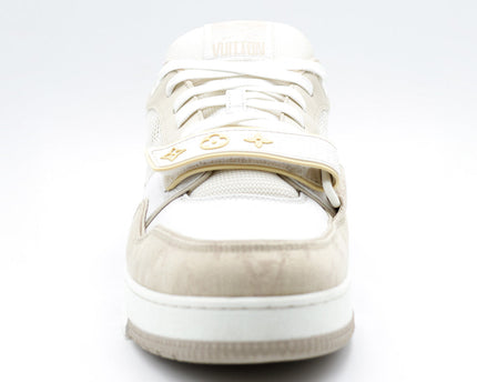 Sneaker LV Trainer Velcro Beige White