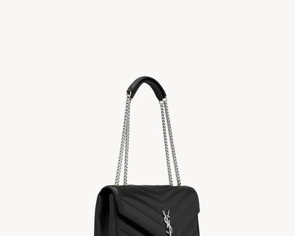 LOULOU SMALL EN CUIR MATELASSÉ  - YSL - Noir