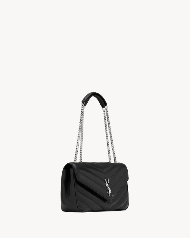 LOULOU SMALL EN CUIR MATELASSÉ  - YSL - Noir