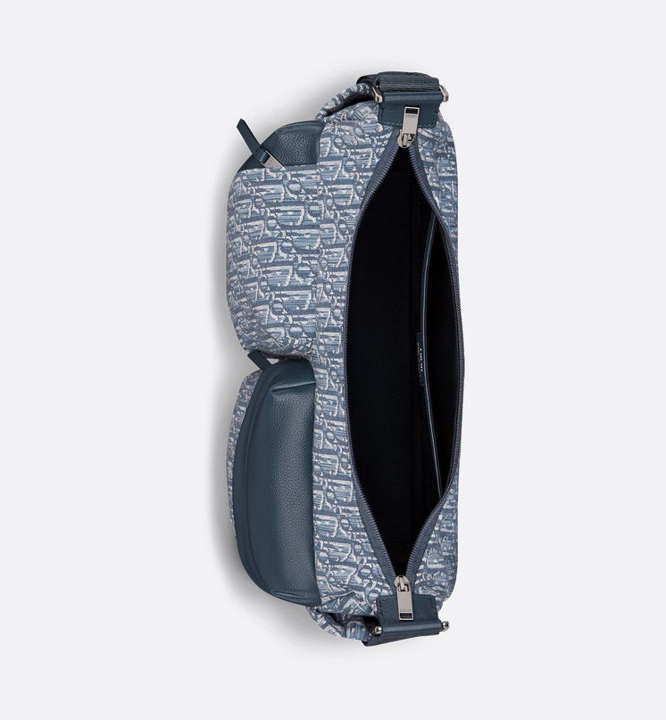 Sac Hobo Rider Soft Medium Dior - Bleu