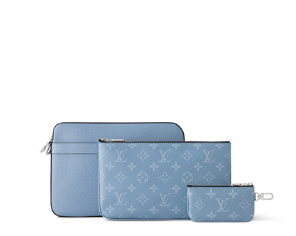 Sac Trio Messenger - LV - Bleu ciel