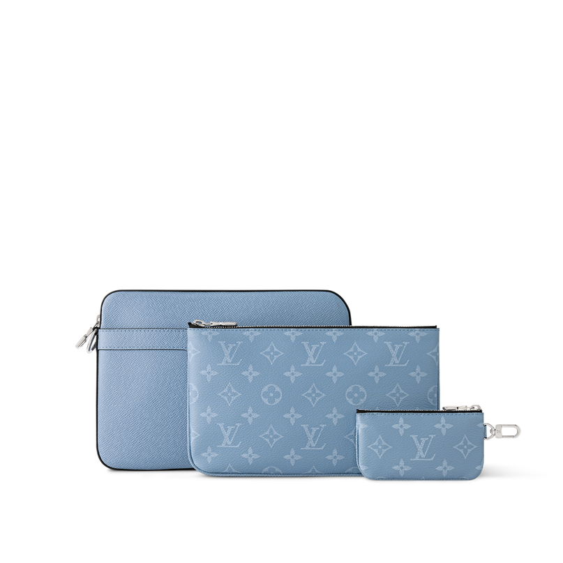 Sac Trio Messenger - LV - Bleu ciel