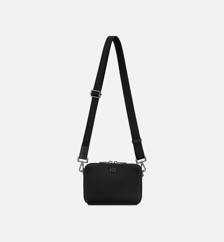 Pochette zippée à bandoulière Dior Icon - Noir