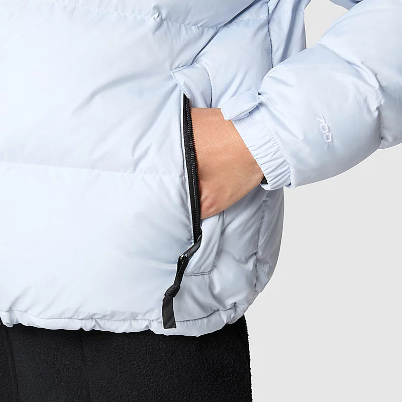 White Retro Nuptse 700 Pour Femme